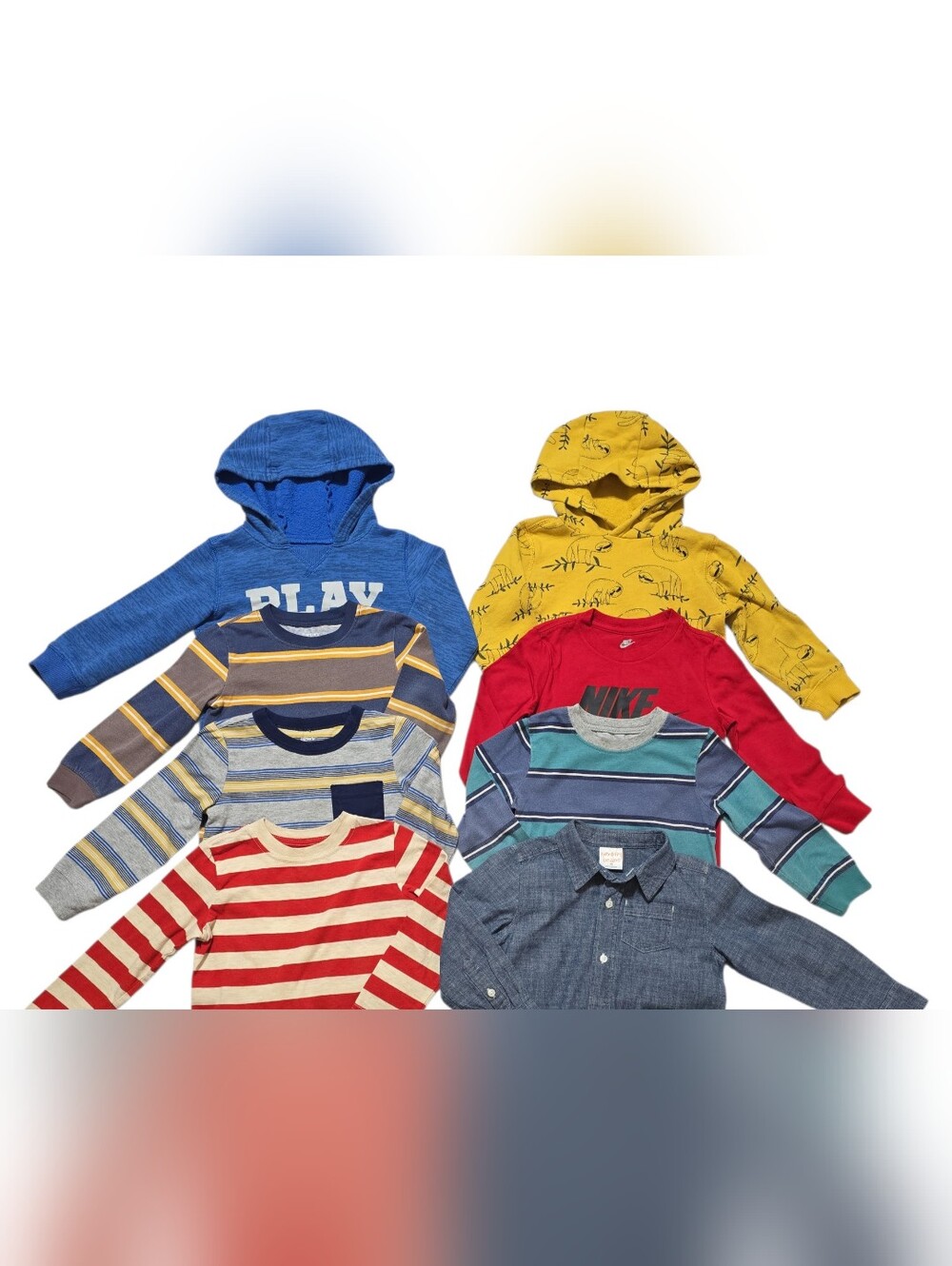 Bundle Lot Toddler Boys long Sleeve Shirts Size 2T - Picture 6 of 10
